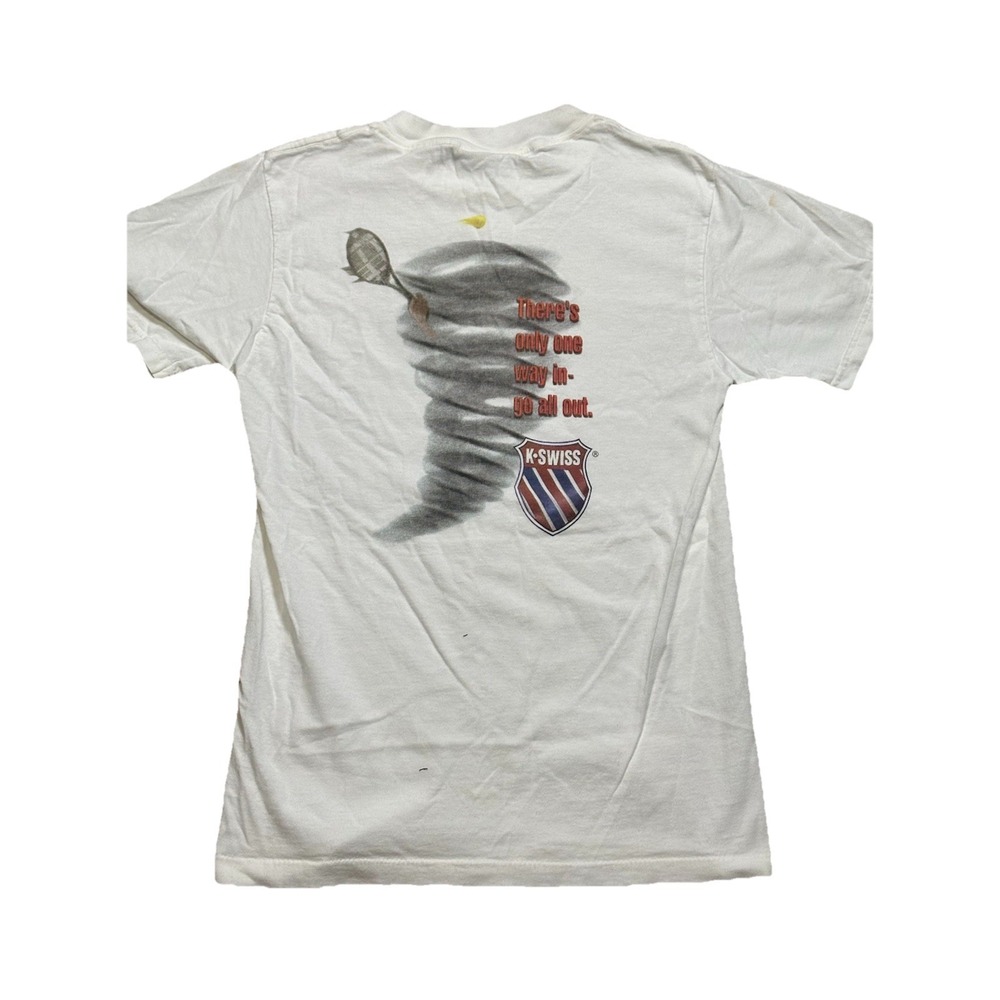 Vintage 90s K Swiss Tennis Promo T Shirt Size‎ Small All Sport Tag